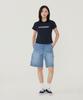 Covernat Woman Bermuda Denim Shorts Blue