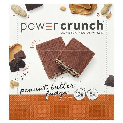 Power Crunch®, Protein Energy Bar, Peanut Butter Fudge, 12 Bars, 1.4 Oz (40 G) Each