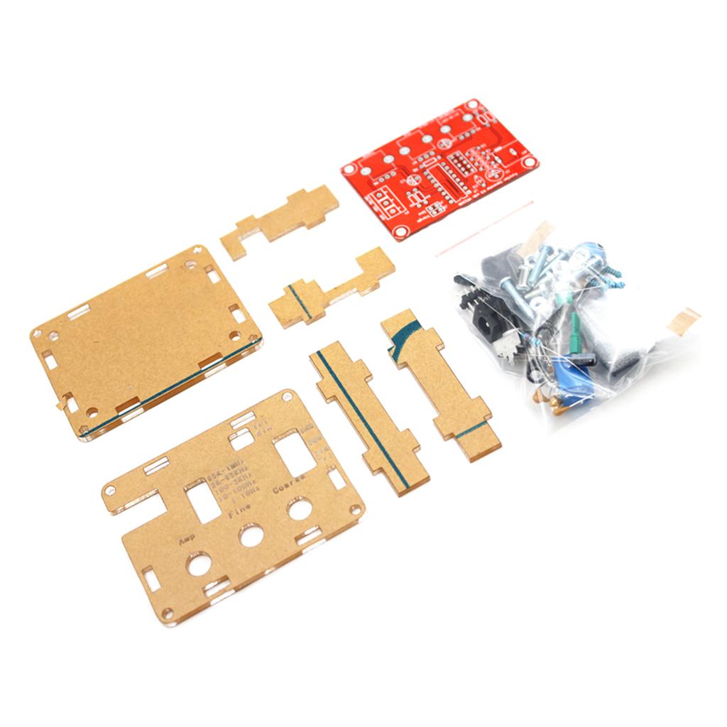 XR2206 Signal Generator DIY Accessaries Kit with Protective Cover Case Function Generator Sine Wave Assembled Optional