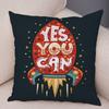 Motivational Quote Cushion Cover Inspirational Lettering Design Decorative Pillow Case Living Room Bedroom Sofa Home Decor