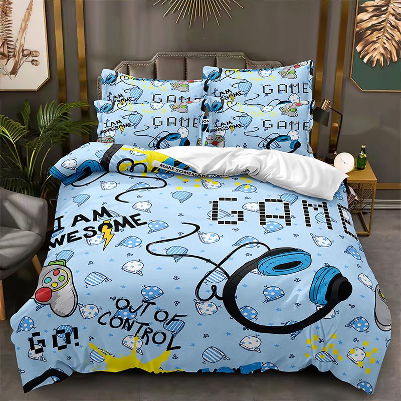 Imprimare tehnologică de modă, imprimare digitală 3D, lenjerie de pat, huse de plapapă, fețe de pernă, seturi din trei piese