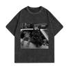Gewaschenes Sommer Hilfs Baumwoll T-Shirt T-Shirt Vintage Mode Grafik T-Shirt Hohe Qualität Spaß Für Männer Und Frauen Terrier