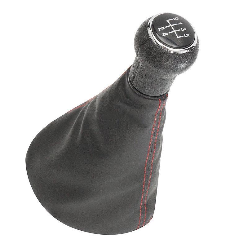VW Touran 5 ou 6 vitesse boîte de vitesses en cuir noir bouton stick gear gaiter nouvelle couverture