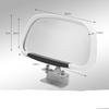 1 Pair 360 Degree Rotation Adjustable Rear View Mirror Car Blind Spot Mirror Wide Angle Lens for Parking Auxiliary Mirror