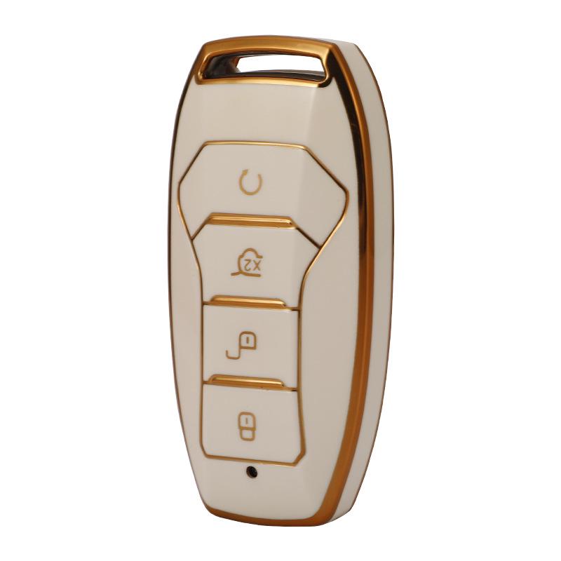 Kompatybilny z BYD 2018 Tang II DM Qin 80 Obudowa kluczyka do samochodu New Energy w stylu Gold Edge