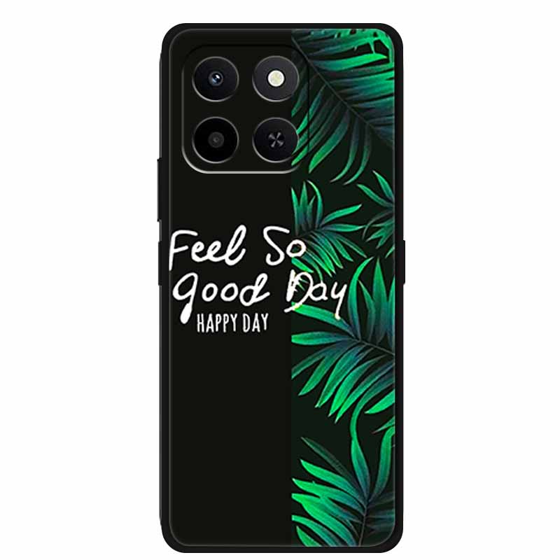 3D Lovely Phone Case For Honor X6C X 6C X6 C 6 C Soft Silicone TPU Protector For Huawei HonorX6C Relief Florals Shell Funda Capa