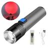 670nm Usb Deep Red Light Led Flashlight Against Deteriorating Eyesight Torch