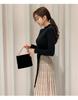 2025 Korean Lace-Up Waist Knit Sweater Dress
