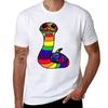 Rainbow Pride Snake Tshirt Modern Print Casual Tshirt