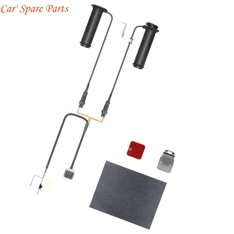 Y4UA DC12V Motorcycle Hot Grip 6 Gear Adjustable Motorbike Electric Hand Heated Grips CN