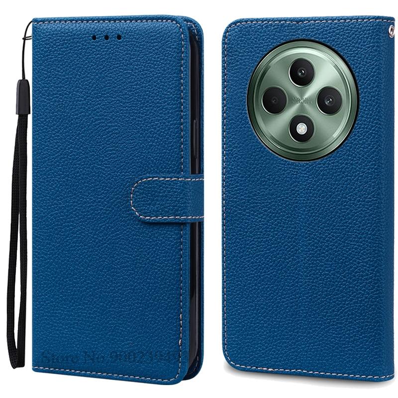 

Для Oppo Reno 12 FS 5G чехол-кошелек кожаный флип-чехол для Oppo Reno 12F чехол Reno 12FS 12 F Reno12F Reno12 Fs чехол для телефона Fundas Reno 12FS (Reno 12F) темно-синий