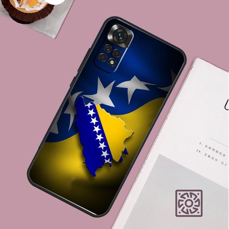 Bosnia and Herzegovina Flag Phone Case For Redmi Note 13 Pro 12 11 10 9 8 Pro 9S 10S 11S 12S 10A 9C 10C 12C 13C Cover