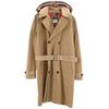Unused Hooded Trench Coat M Beige Men's Used