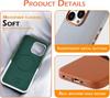 Microfiber Card Holder Leather Magnetic Case for Magsafe IPhone 16 15 14 13 12 Pro Max Plus 16Pro i16 i15 ProMax Mac Safe Cover