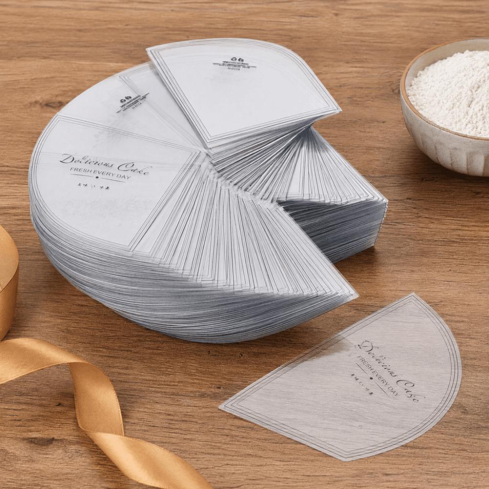 100PCS Transparent Triangle Shape Mousse Surrounding Edge Cake Wrapping Tray  Mousse Desserts