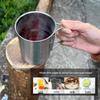 Yi Zi Xiaojie 304 Stainless Steel Camping Cup with Foldable Handle