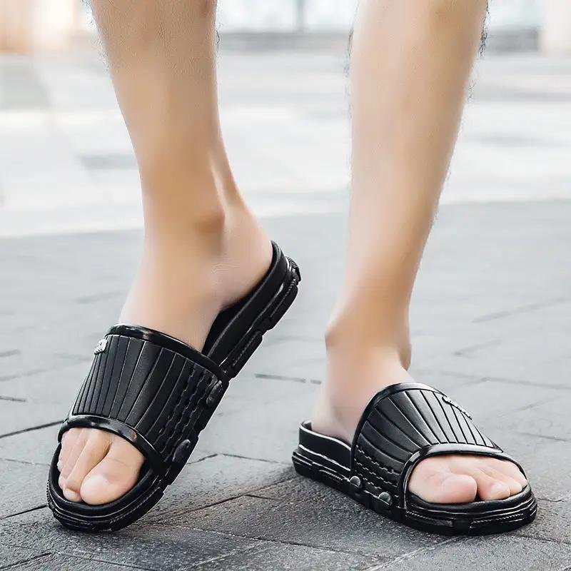 Fashion Sabot Slippers for Men Black Flat Low Price Summer Sale Shoes Mascullino Y2k Trend 2025 Designer Luxury Pvc Style Sandals Man