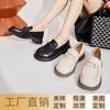 Leather loafers 2025 spring new versatile fashion shoes British style small leather shoes one pedal small fragrant women's shoes