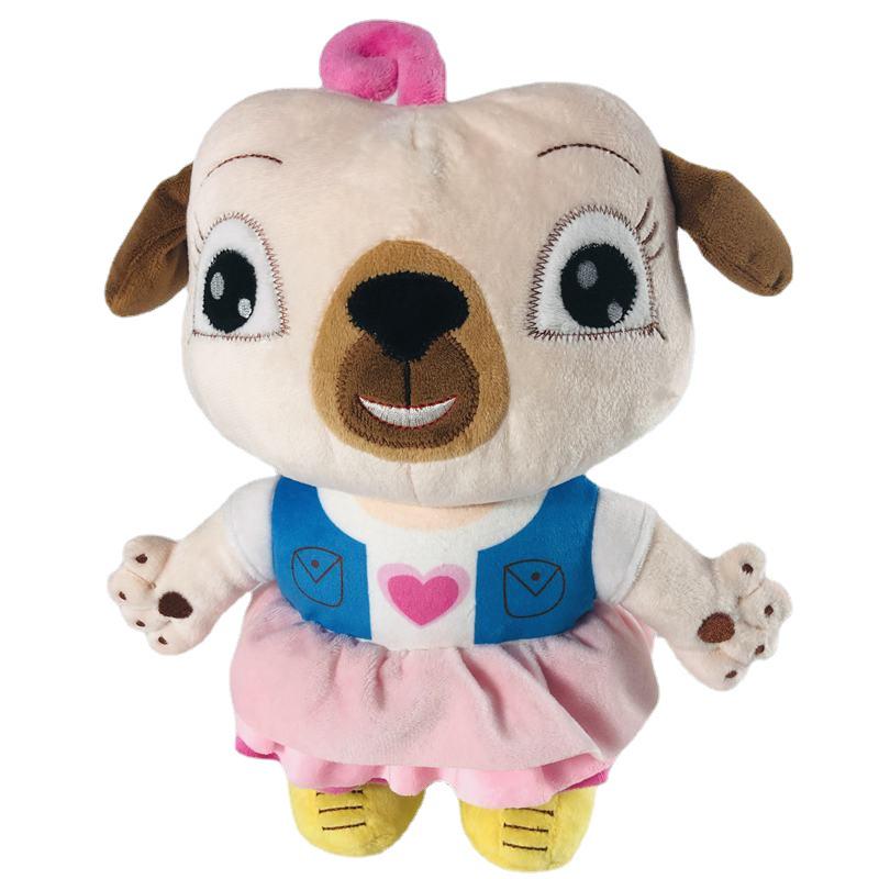 Chip und Kartoffel Kuscheltier: Rosa Hund & Maus für niedlichen Kindergarten-Spaß