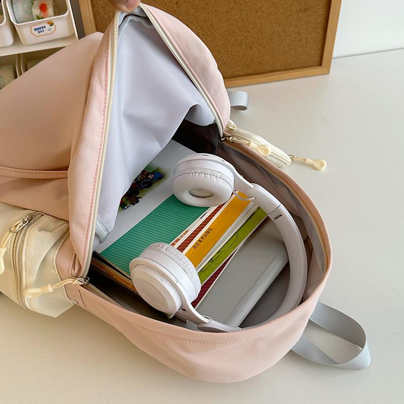 Schoolbag new middle and high school student schoolbag fresh and sweet wind backpack female large capacity primary school student leisure travel