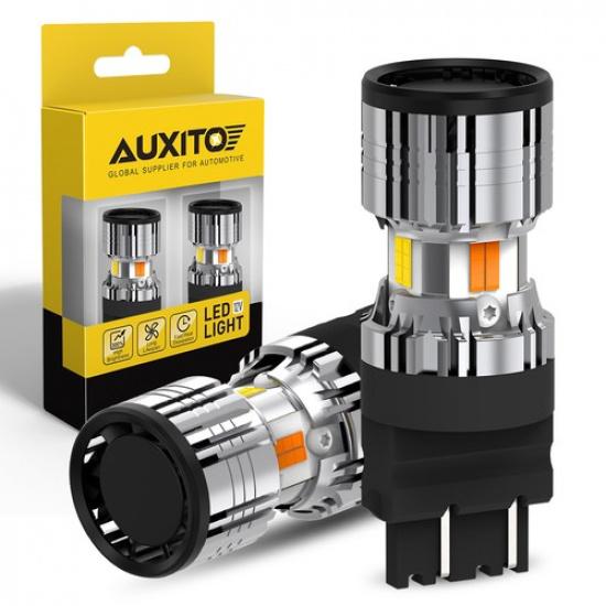2X  LED Turn Signal Light Bulbs Switchback 3157 4157 Amber/White 4K EOA