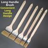 Long Handle Marine Paint Brush Solid Wood Handle Clean Brush New Wall Painting Brush  Cleaning Tool
