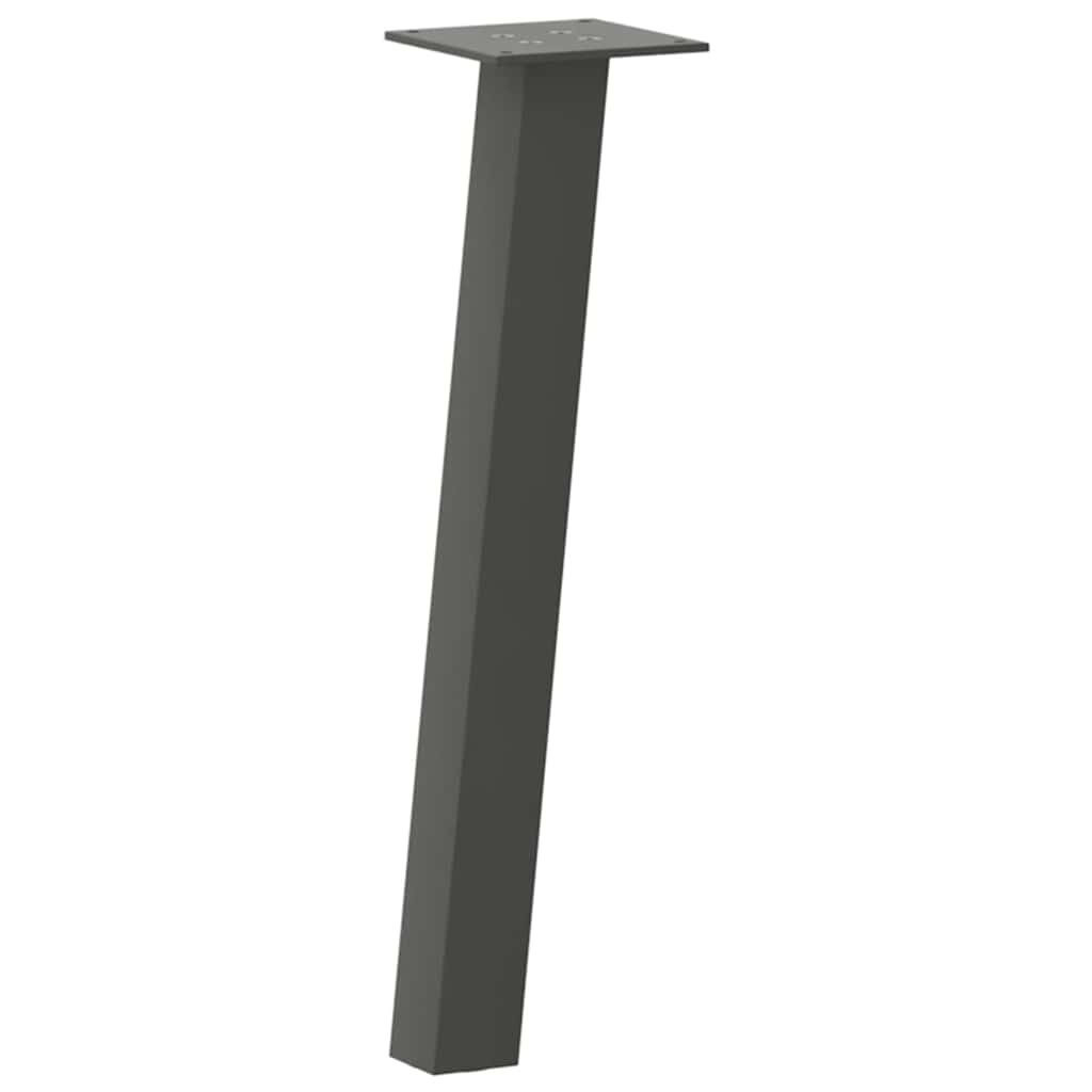 Vidaxl Nogi Do Stolika Kawowego, 4 Szt., Antracyt, 42 Cm, Stal