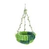 Parrot Hammock Bed Comfortable Soft Coral Fleece Hanging Bird Sleeping Nest for Cage Green