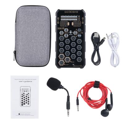 Carte Son Live Portative K9 Ensemble Carte Son avec Changement de Voix pour Podcasting Diffusion Chant Enregistrement