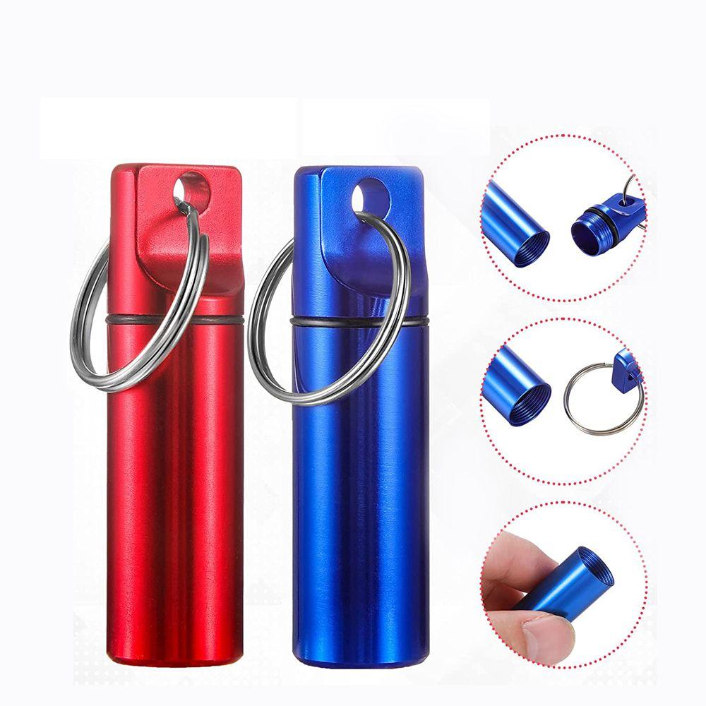 Box Outdoor Tablet Container Capsule Vitamin Pill Storage Box Pill Case Keychain Pill Bottle