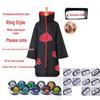 Naruto Akatsuki Stand-Up Collar Cloak Anime Cosplay Costume