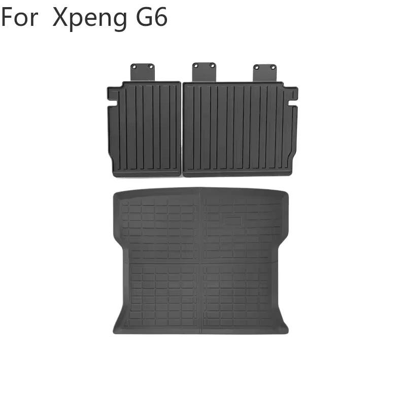 For Xpeng G6 2023 2024 Floor Mats Trunk Mats All Weather Front Rear Cargo Liner Mat, Waterproof Anti-Slip Foot Pads Accessories