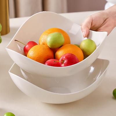 Ciotola per Insalata in Plastica Cesto per Frutta Grande Capacità Vassoio da Portata per Snack Caramelle Frutta Secca Cesto Multiuso per Soggiorno Cucina Festa