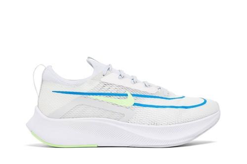 Nike Zoom Fly 4  White Imperial Blue Lime Glow  CT2392-100 Men s Shoes 45 лаймовый