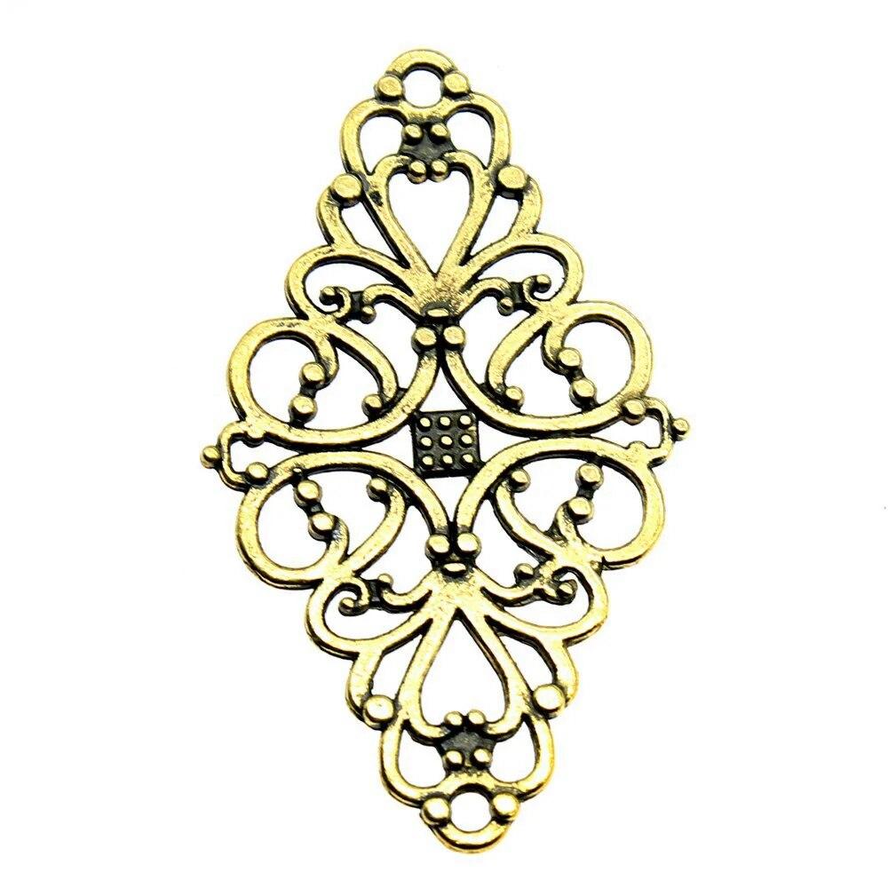 

Компоненты цветочного разъема, сумка, подвесной подарок для изготовления ювелирных изделий A05-10pcs-41x25mm