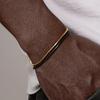 Vnox Pulsera de Cadena de Serpiente Cuadrada Simple para Hombre Acero Inoxidable Tres Colores Pulsera Casual Accesorio de Moda Genial