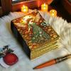 Handmade Fairy Leather Grimoire: Christmas Gift Book of Shadows