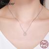 BAMOER Sterling Silver Lovely Cat Exquisite Women Pendant Necklace