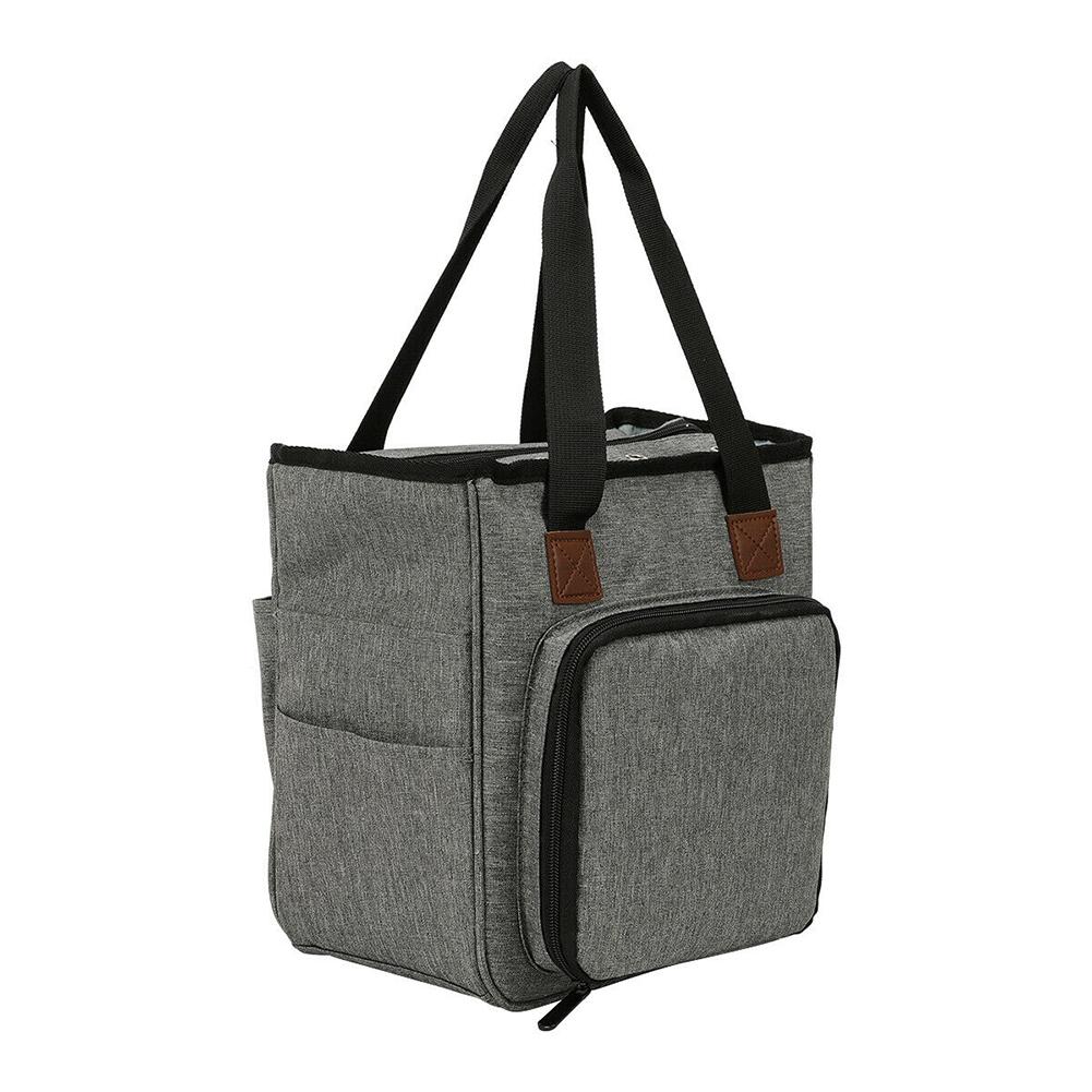 

Clothes Organiser Storage Bag Cases DIY Embroidery Knitting Large Capacity Woven Storage Bag Portable Sewing Needle Storage Box серый