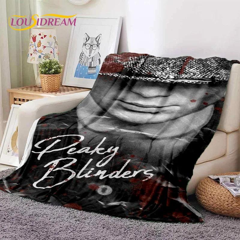 Coperta morbida in flanella 3D P-Peaky Blinders Tommy Shelby per Letti Camera da letto Divano Picnic, Coperta da lancio per Coprire Esterni Tempo libero Regalo