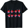 Ballerina Heart Valentines Day Ballet Dancing Love Dance Cotton Men T Shirt