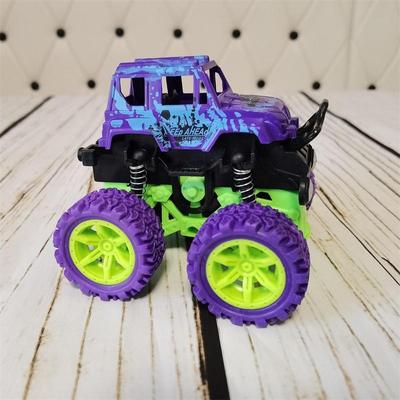 Real Shot Car Model Toy Pull Back Car Toys Mini Four-wheel Inertia Off-road Vehicle Plastic Friction Stunt Car For Kids Children