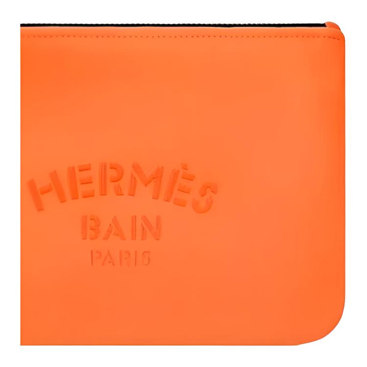 Hermes Neobain 28 Embossed Logo Nylon Clutch Bag Medium Women clutch bag Orange H104312M03