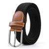 Multi-Color Elastic Needle Buckle Leather Belt – Men's Casual Fashion Accessory