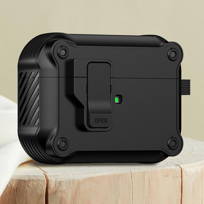 

Чехол для беспроводных наушников с автоматической блокировкой переключателя для Airpods Pro 2022, противоударный чехол для зарядки наушников, чехол для Airpods 2 3 airpods pro 2023 чёрный