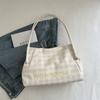 Premium Plaid Bag Women's Autumn New Commuter Armpit Bag Large Capacity Shoulder Tote Bag