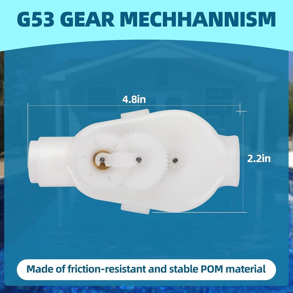 Upgraded G52 Backup Valve Compatible with Polaris 180,280,380,3900 Pool Cleaner Replace Part Replacement Kit with G53 Gear Mechanism