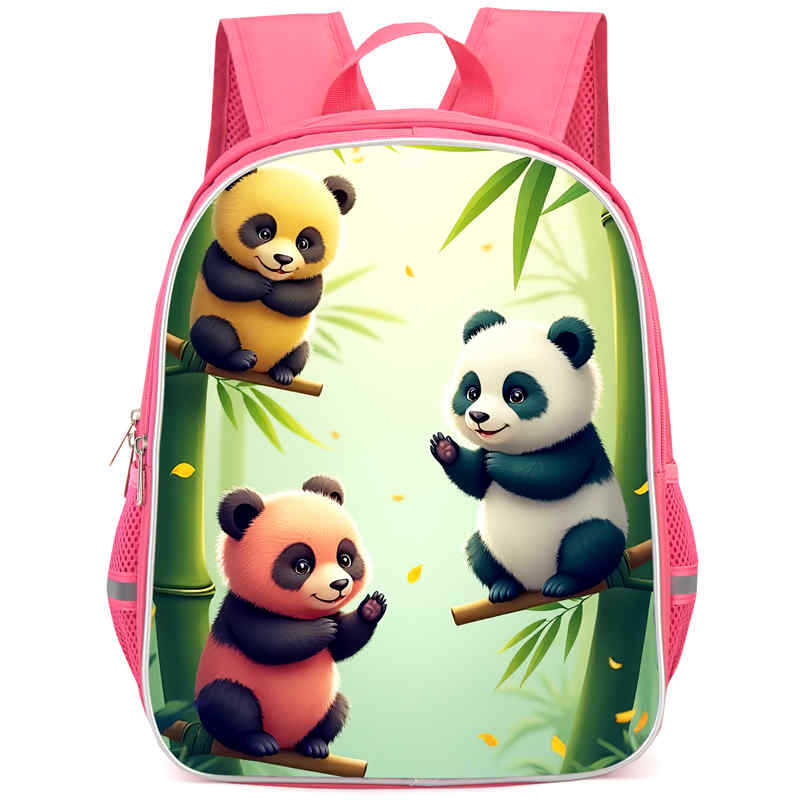 Panda Niedliche Schultasche Verschleißfest Großes Fassungsvermögen Wirbelsäulenschutz Und Anti-Buckel Schüler Party Must-Have Leichter Rucksack