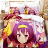 Top 3D Anime No Game No Life Bedding Set Printed Bed Set With Pillowcase Bed Duvet Cover Soft Queen King Size Bedclothes Home