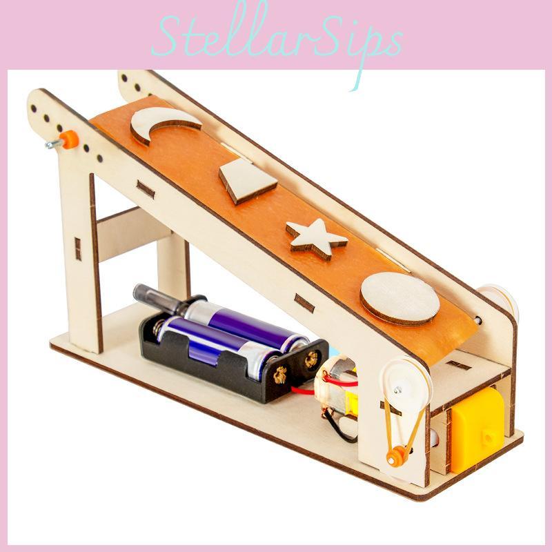 Science Educational Toy Kit For Kids With Diy Mechanical Conveyor Belt Model For Handson Learning